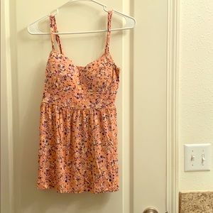 Floral print tank top